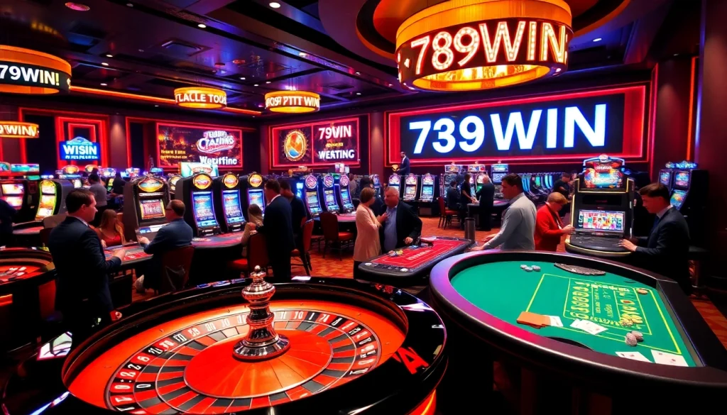 Experience high-stakes gaming with 789WIN at our bustling casino tables, where excitement never ends.